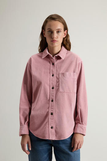 Garment-Dyed Corduroy Shirt Pink | Woolrich