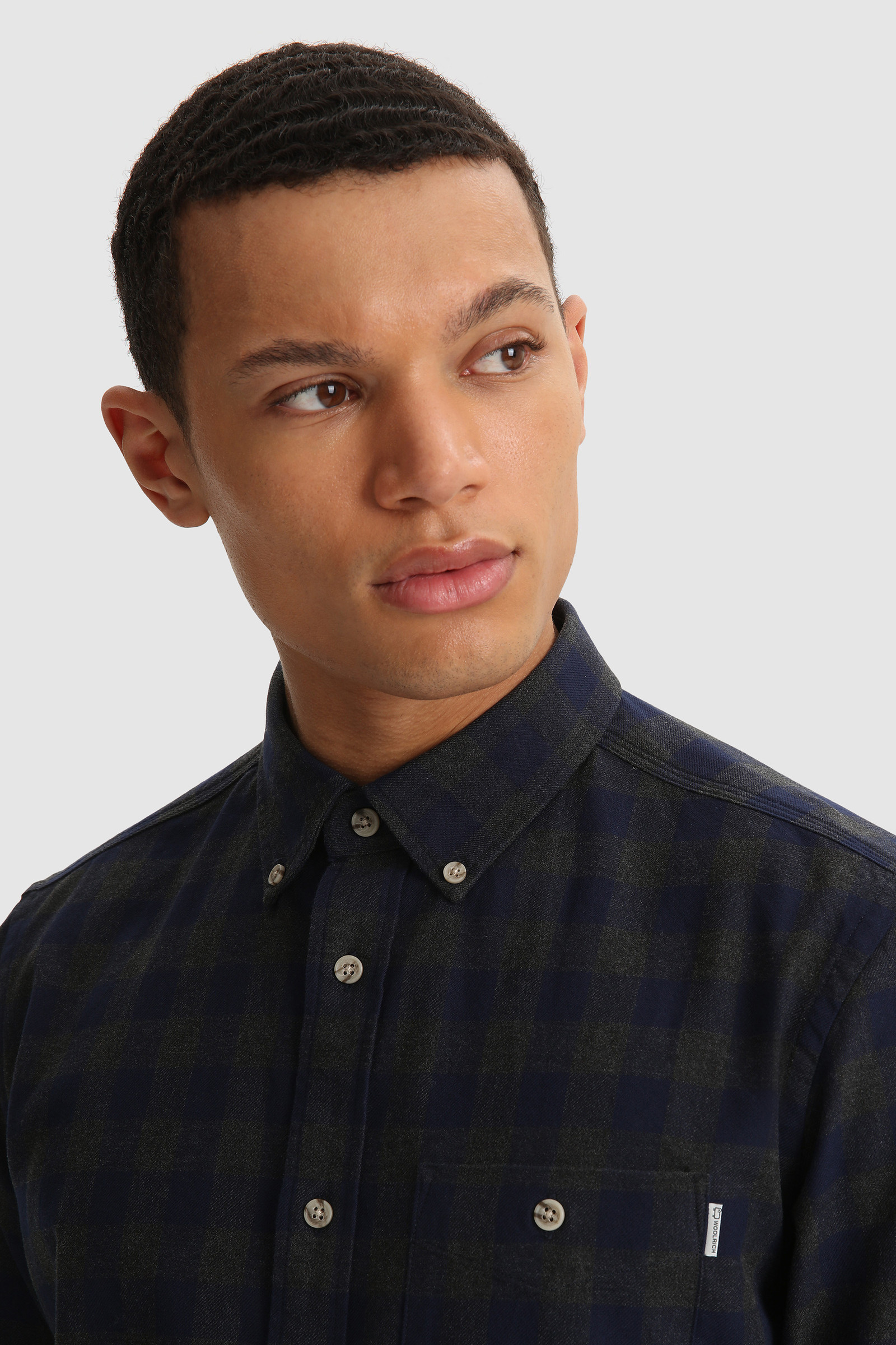 Camicia Traditional in flanella di cotone