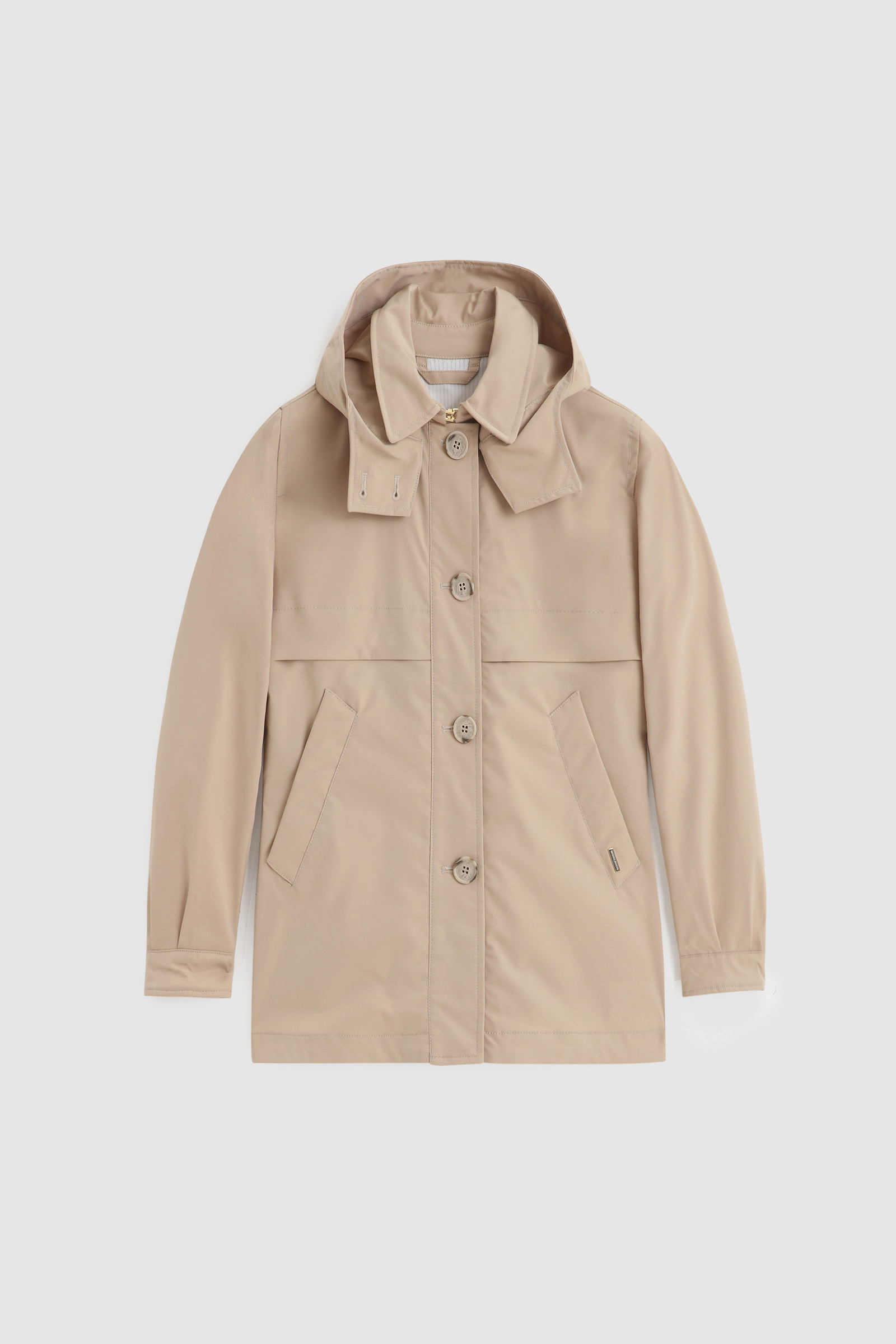 Trench da bambina in Stretch Twill beige | Woolrich
