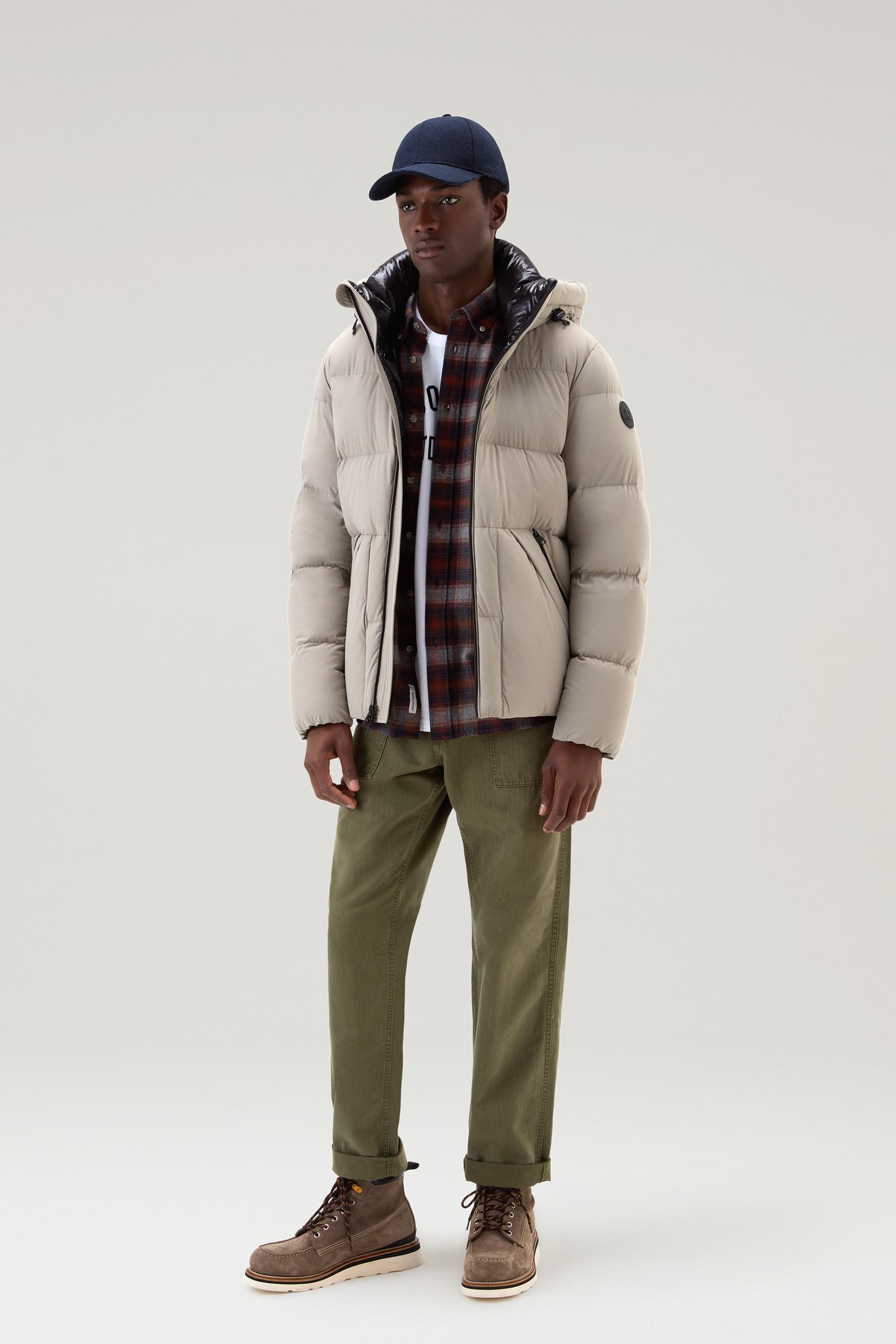 Traditionelles Karoshirt aus Flanell orange photo 2 | Woolrich