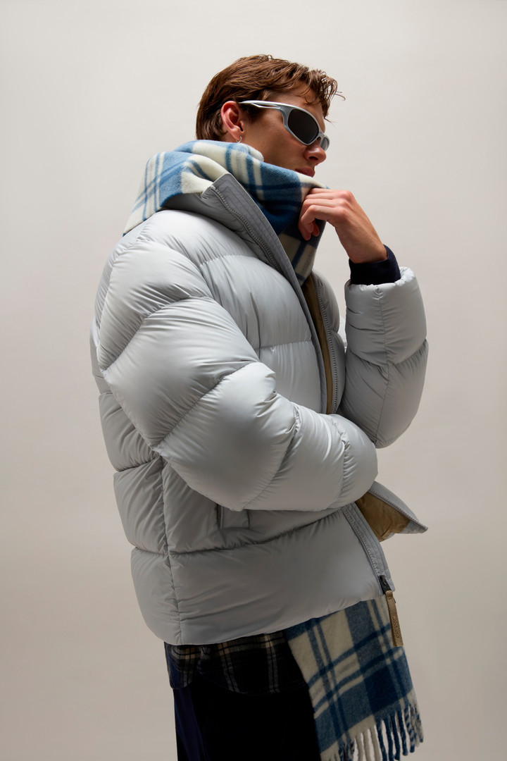 Cloud Down Jacket in Microfiber Gray photo 9 | Woolrich