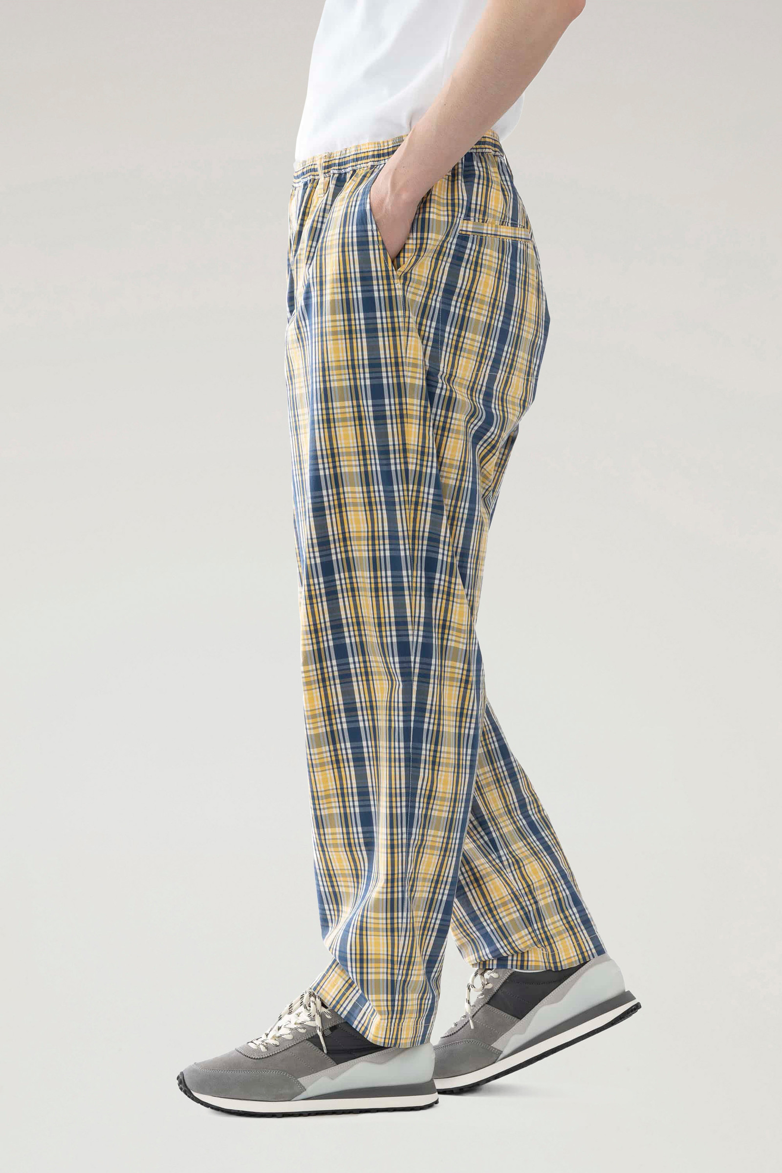 Pants in a Cotton Wool Blend Yellow photo 2 | Woolrich