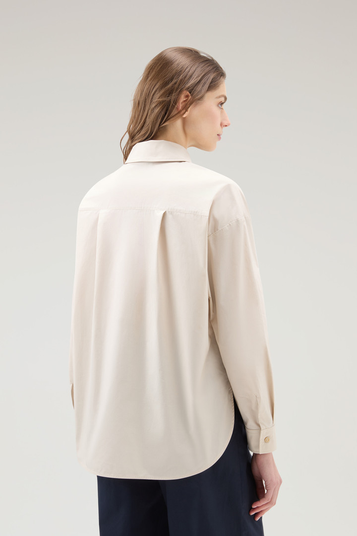 Shirt aus reinem Baumwoll-Popeline Beige photo 3 | Woolrich