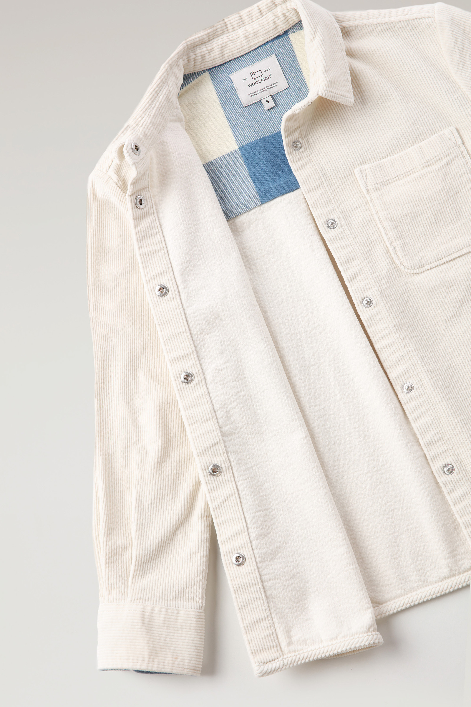 Girls' Corduroy Overshirt White photo 5 | Woolrich