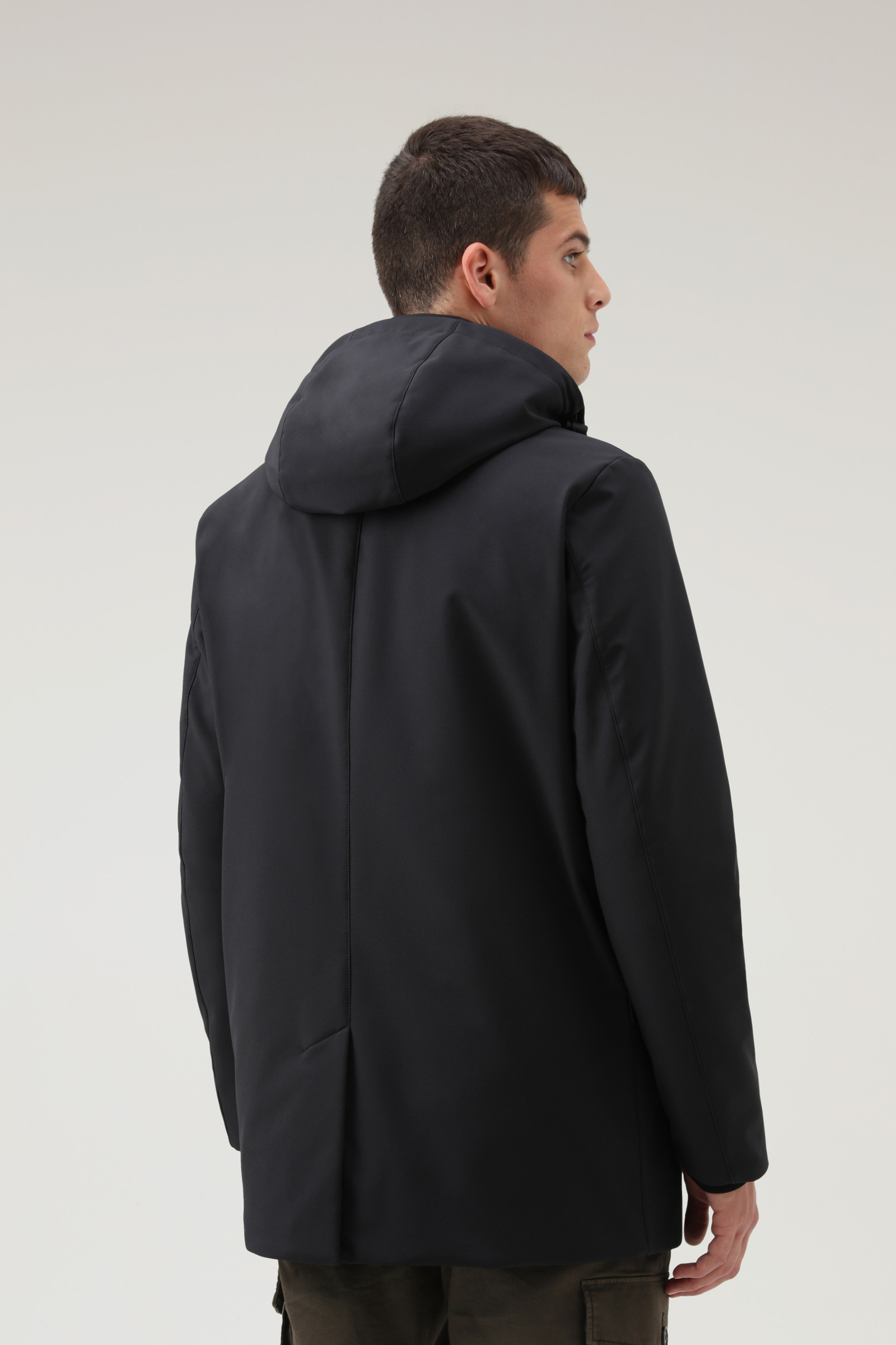 Men's Barrow Mac Softshell Coat Black | Woolrich USA