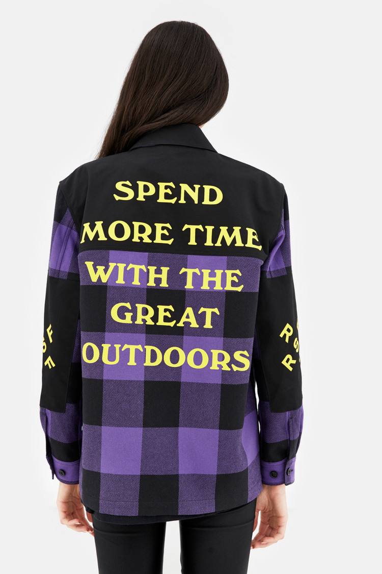 Woolrich x RSF surchemise avec motif Buffalo Check