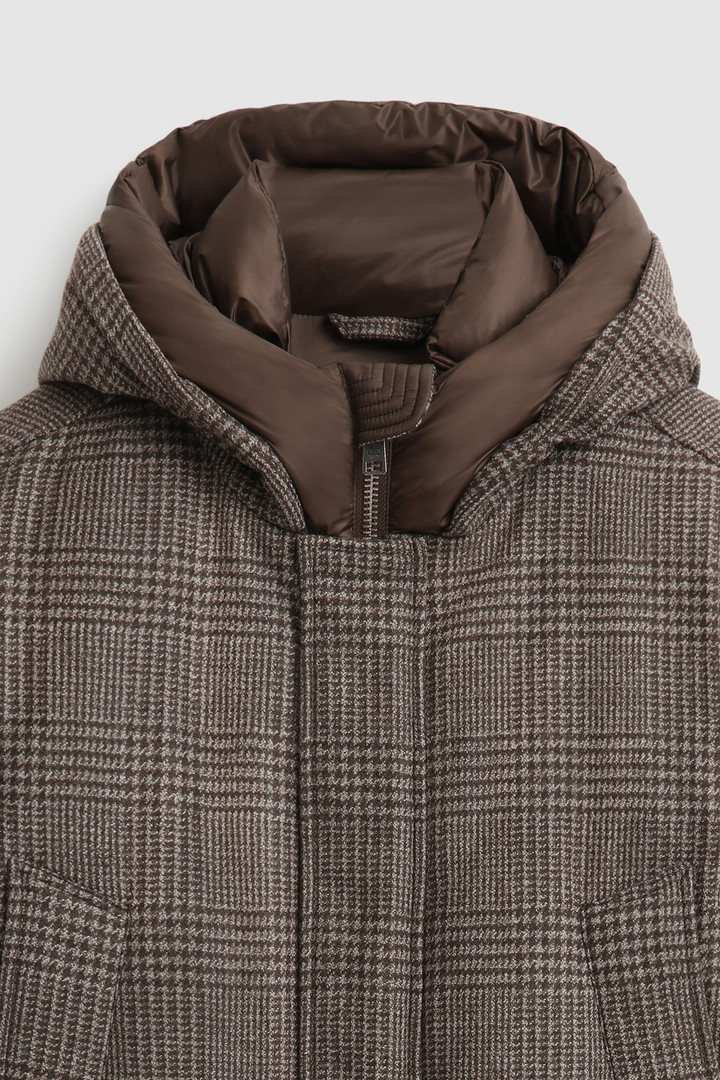 Luxury Polar Parka en laine écologique italienne confectionné avec un tissu Loro Piana