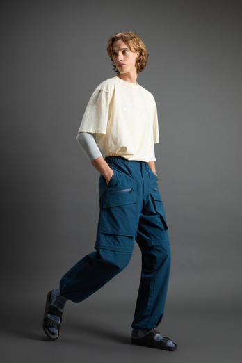 Pantalones 2 en 1 de mezcla de algodón y nailon Ripstop Olmetex by Todd Snyder Azul | Woolrich