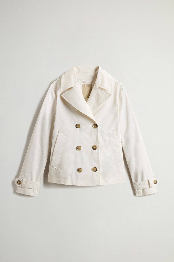 Pure Cotton Pea Coat White photo 5 | Woolrich