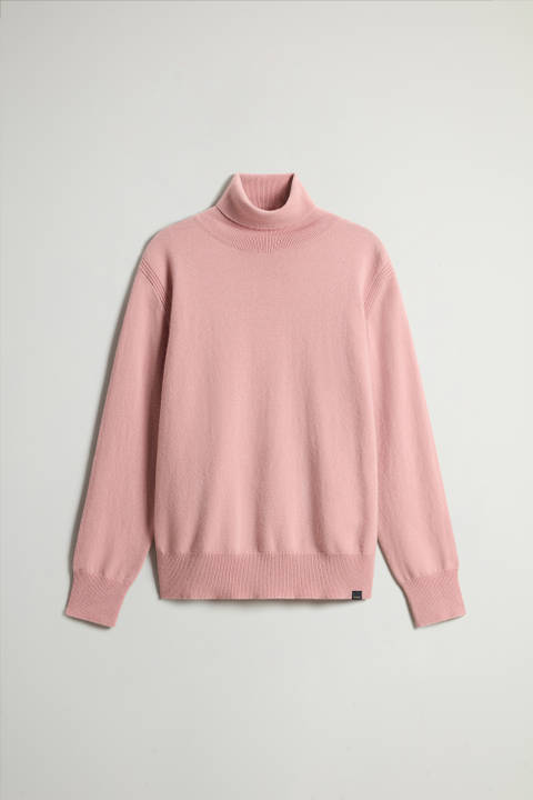 Pullover mit hohem Kragen aus reiner Kaschmirwolle Rosa photo 2 | Woolrich