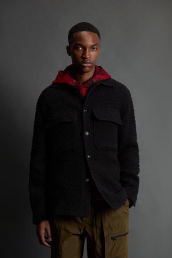 Overshirt aus italienischer Schurwollmischung aus dem Casentino by Todd Snyder Schwarz photo 1 | Woolrich