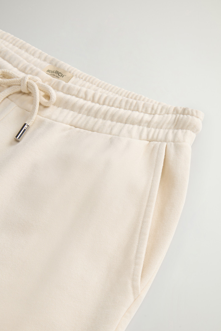 Pure Cotton Pants with Drawstring and Rear Pocket White photo 6 | Woolrich