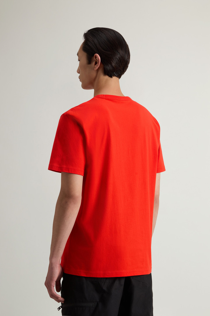 Pure Cotton Sheep T-shirt with Patch Red photo 3 | Woolrich