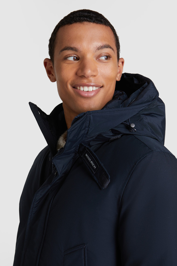 Polar Parka mit hohem Kragen, Kojote Pelz