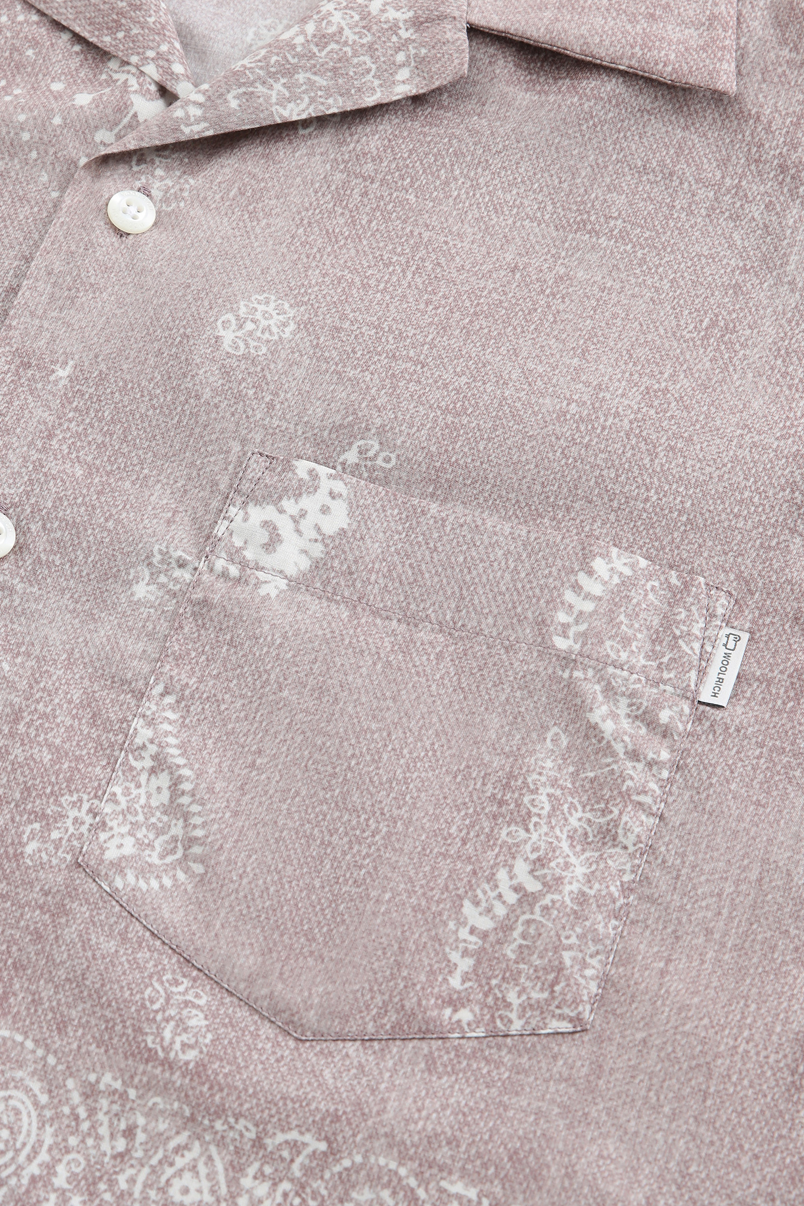 Chemise Bowling à imprimé Paisley rose photo 6 | Woolrich