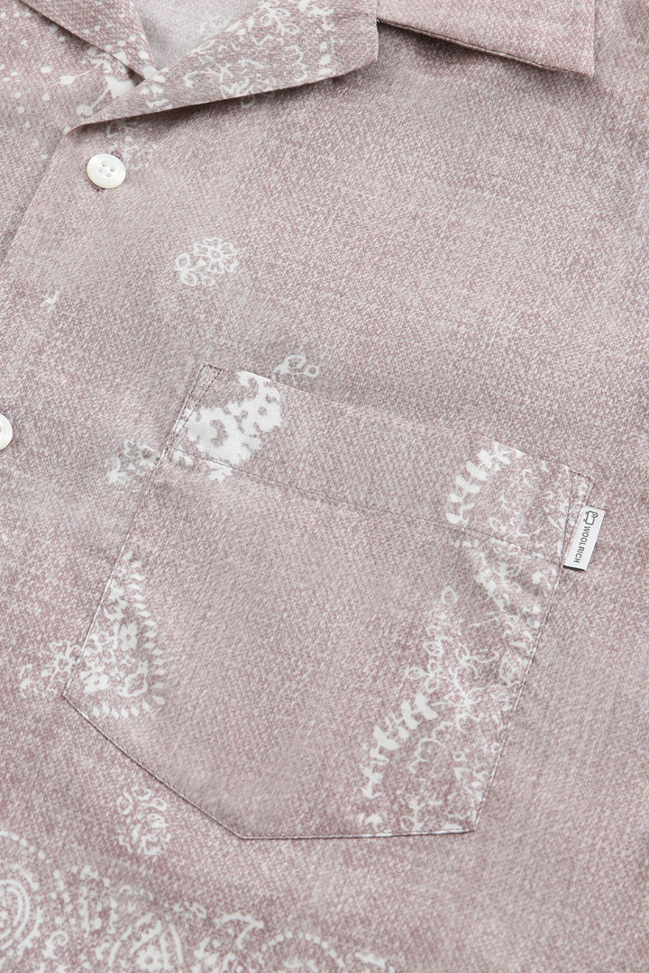 Chemise Bowling à imprimé Paisley rose photo 6 | Woolrich