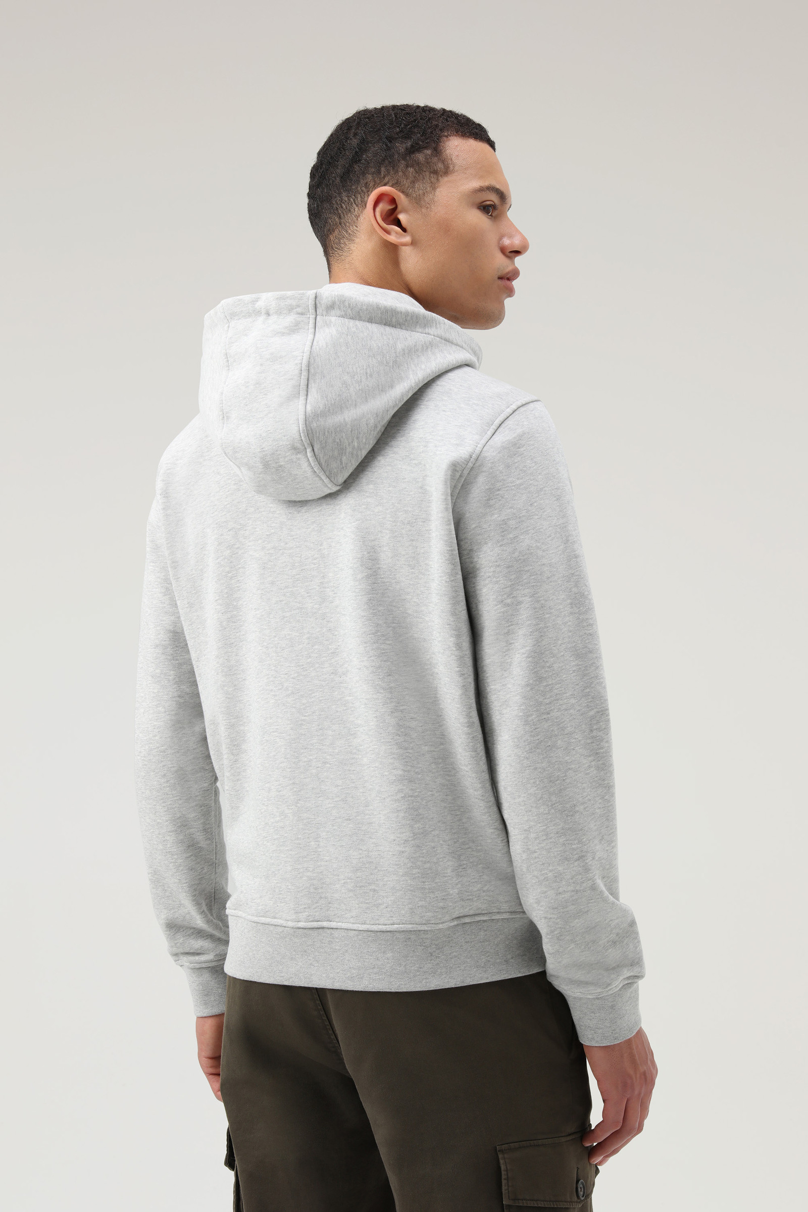 Light Classic Full-Zip Hoodie Grey photo 3 | Woolrich