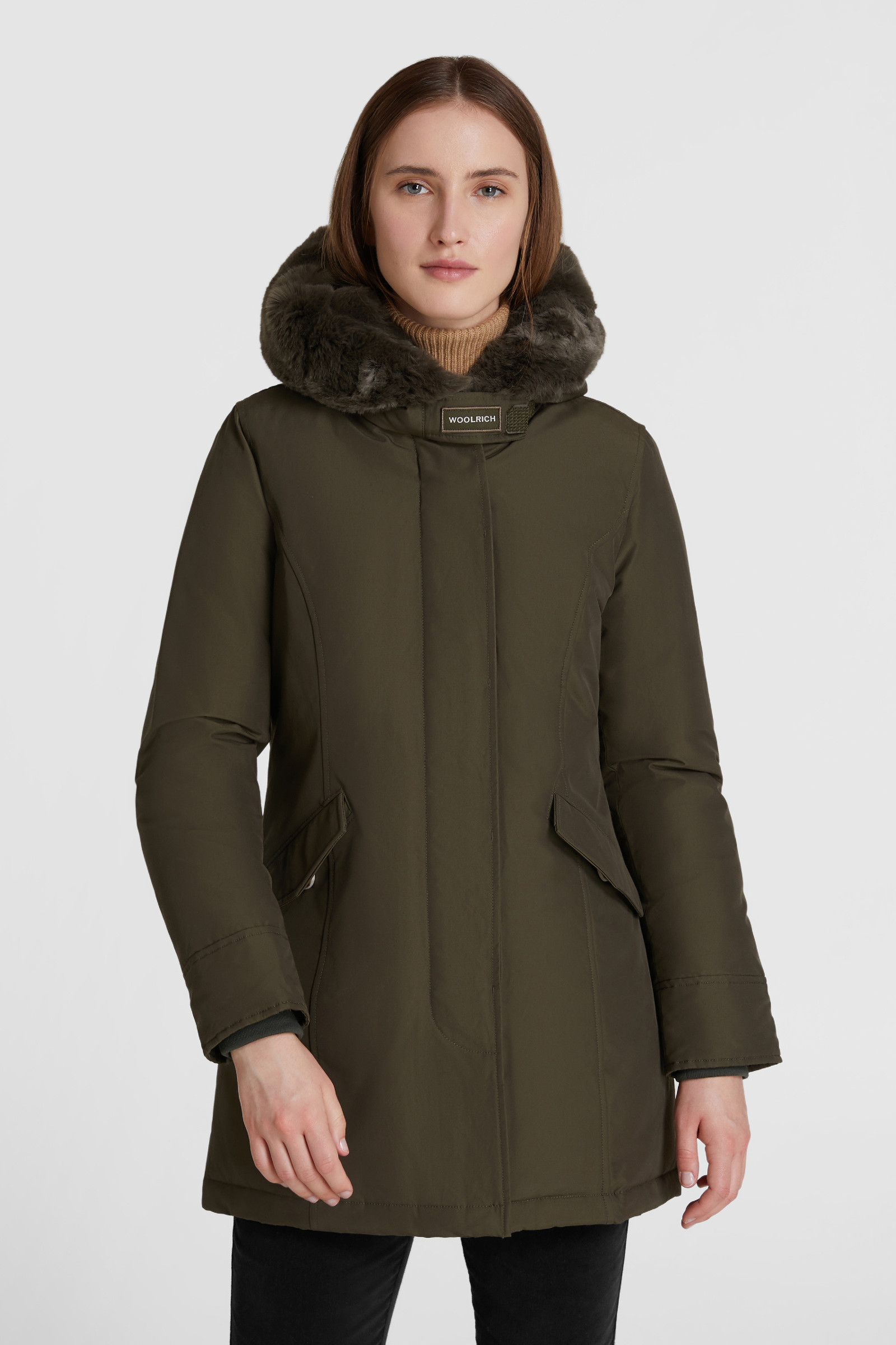 Beaker Parka pelliccia sintetica
