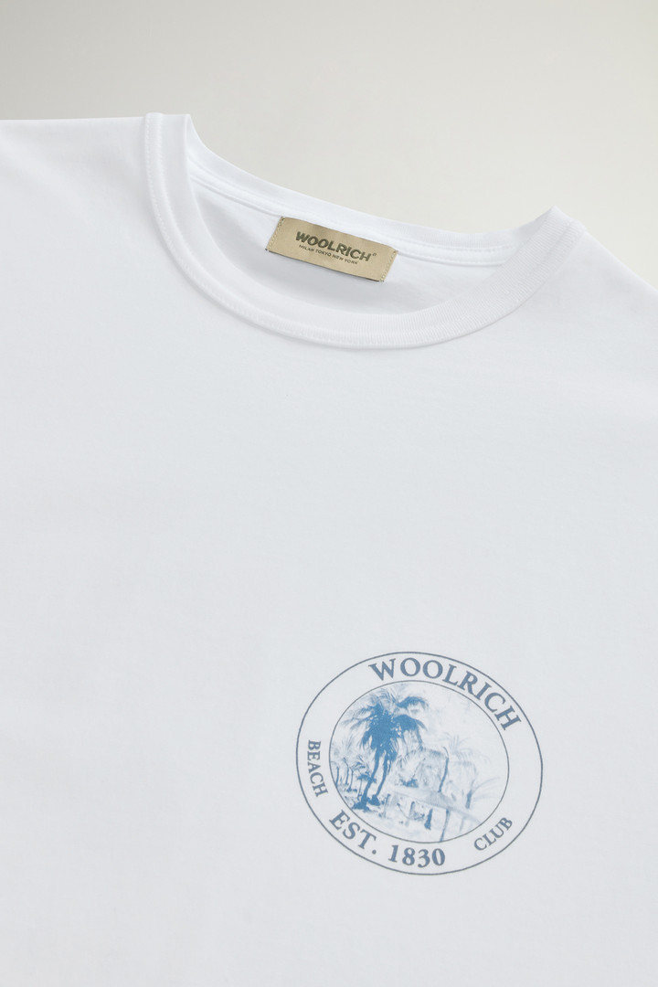 T-shirt en pur coton Blanc photo 2 | Woolrich