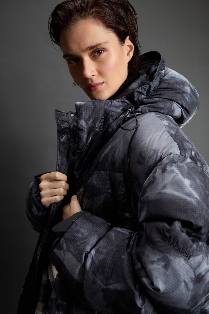 Down Jacket in Ripstop Fabric by Todd Snyder Gray photo 7 | Woolrich