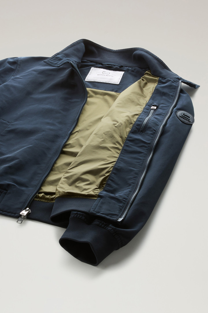 Cruiser Bomber Jacket in Ramar Cloth with Turtleneck Blue photo 9 | Woolrich