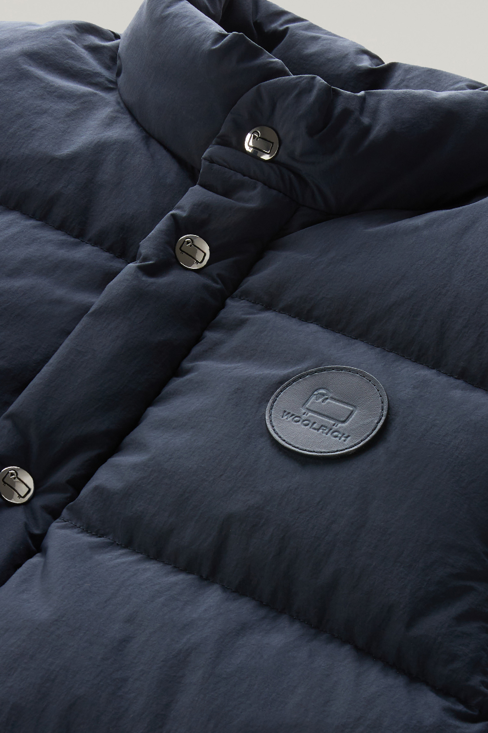 Gilet Aleutian in nylon riciclato Eco Taslan trapuntato blu photo 7 | Woolrich