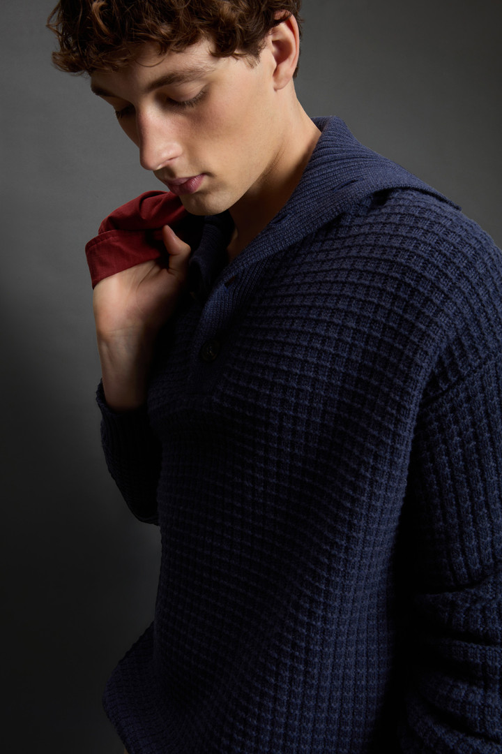 Pullover aus Schurwoll-Kaschmir-Mischung by Todd Snyder Blau photo 4 | Woolrich