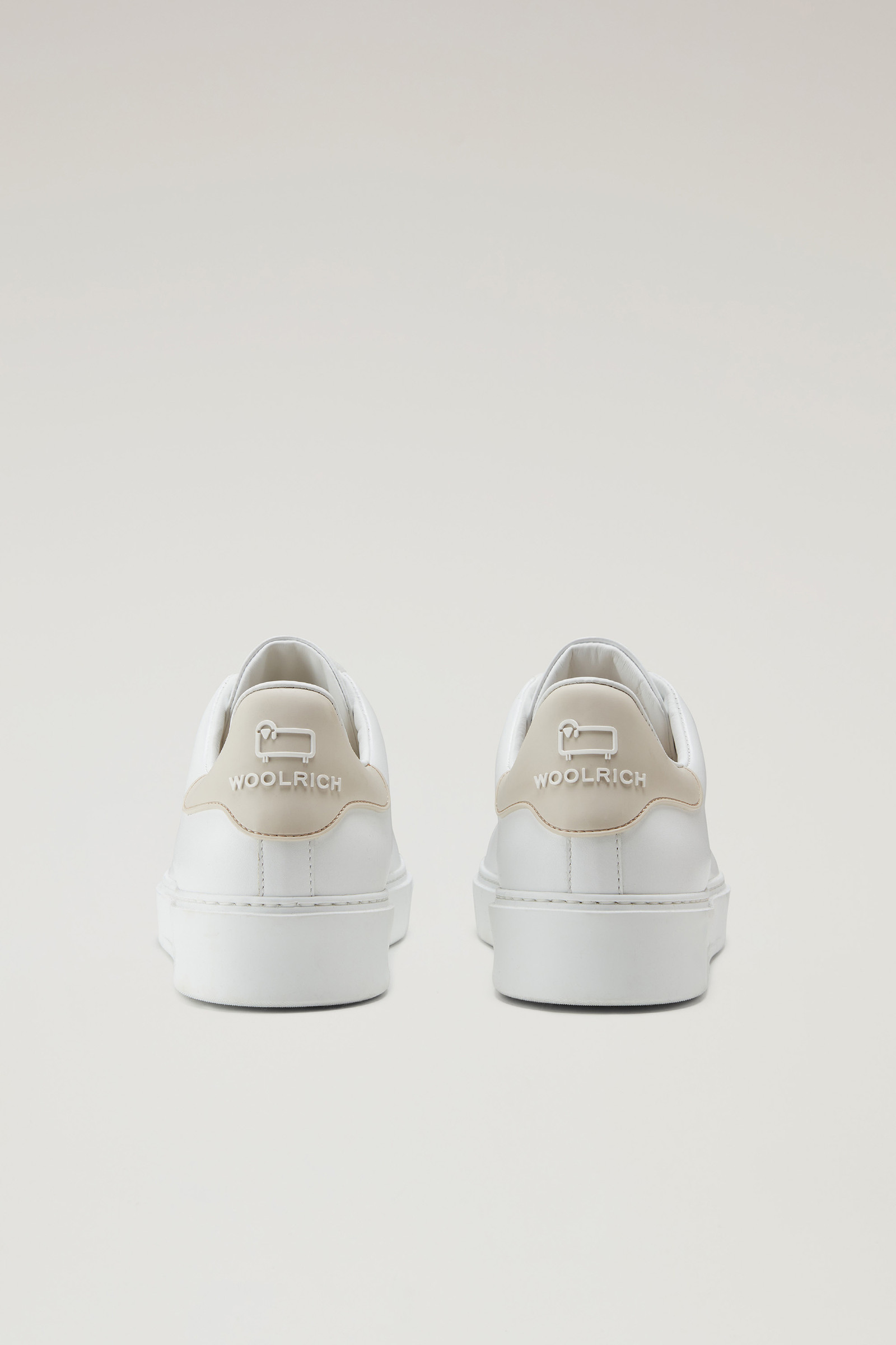 Sneakers Classic Court aus Leder mit kontrastierenden Details weiß photo 3 | Woolrich