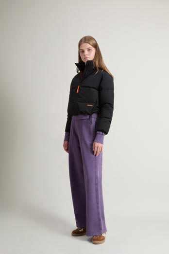 Teen Girls’ Cropped Down Jacket in Ramar Cloth Black photo 1 | Woolrich