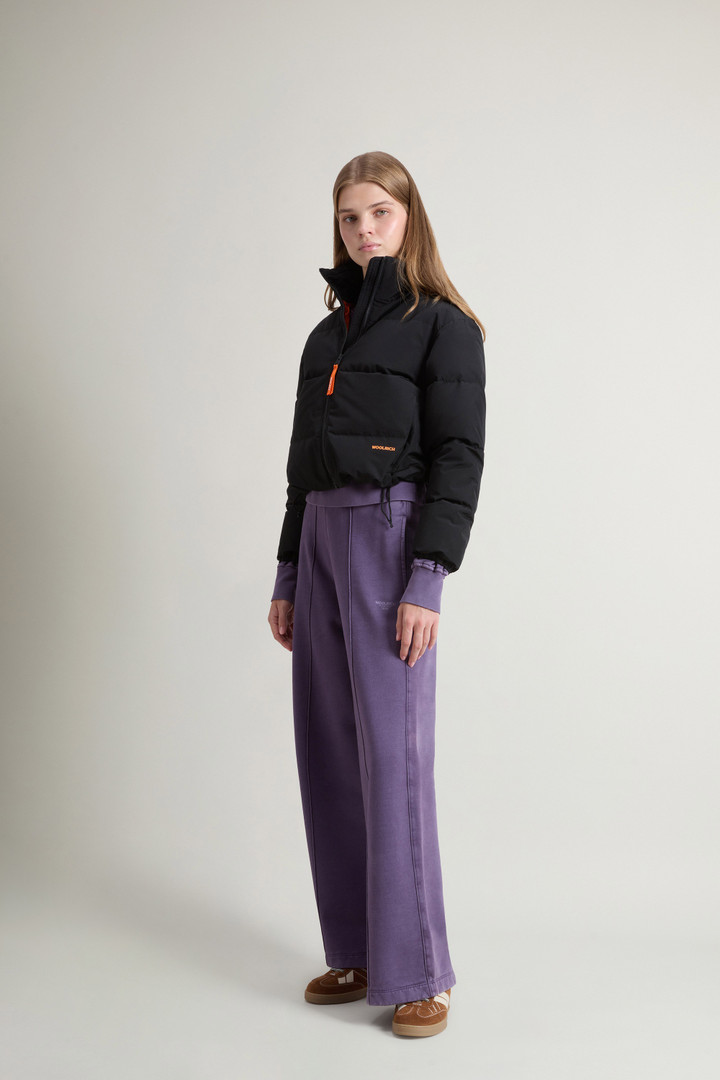 Teen Girls’ Cropped Down Jacket in Ramar Cloth Black photo 2 | Woolrich