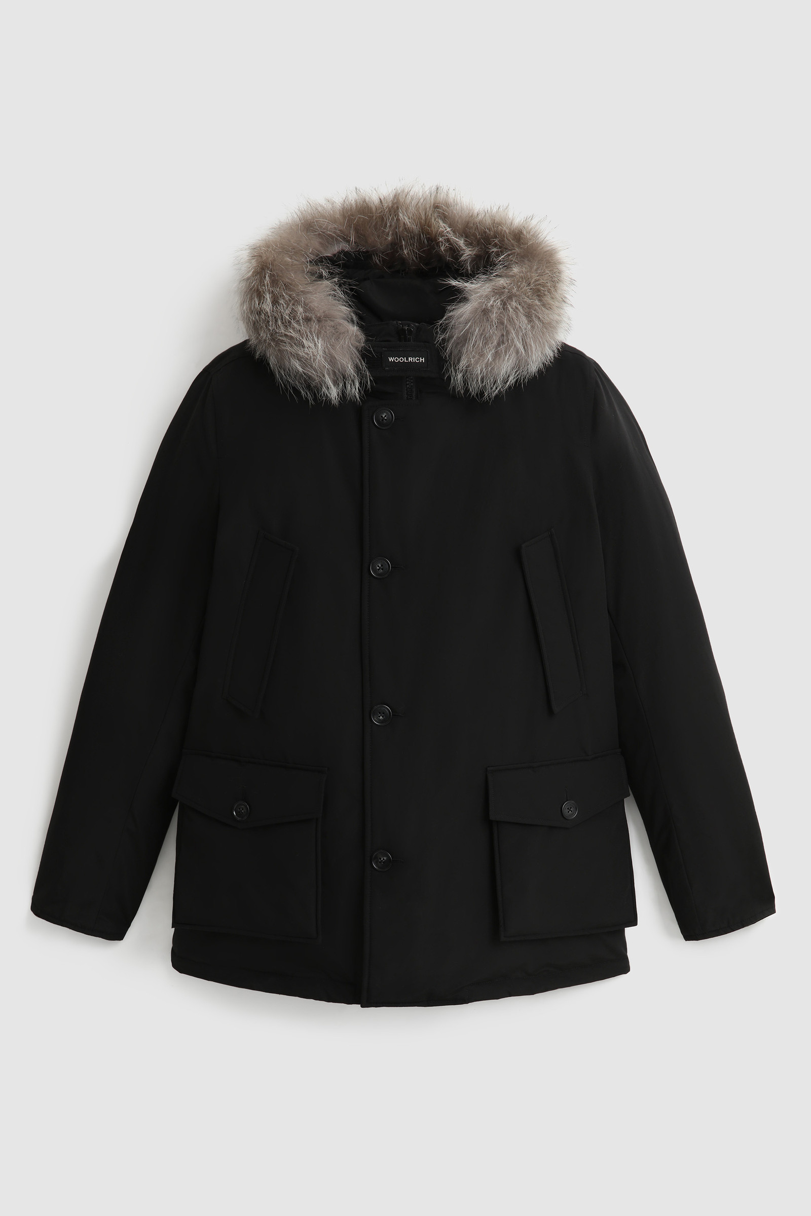Men's Arctic Parka with Dyed Fur Black | Woolrich USA