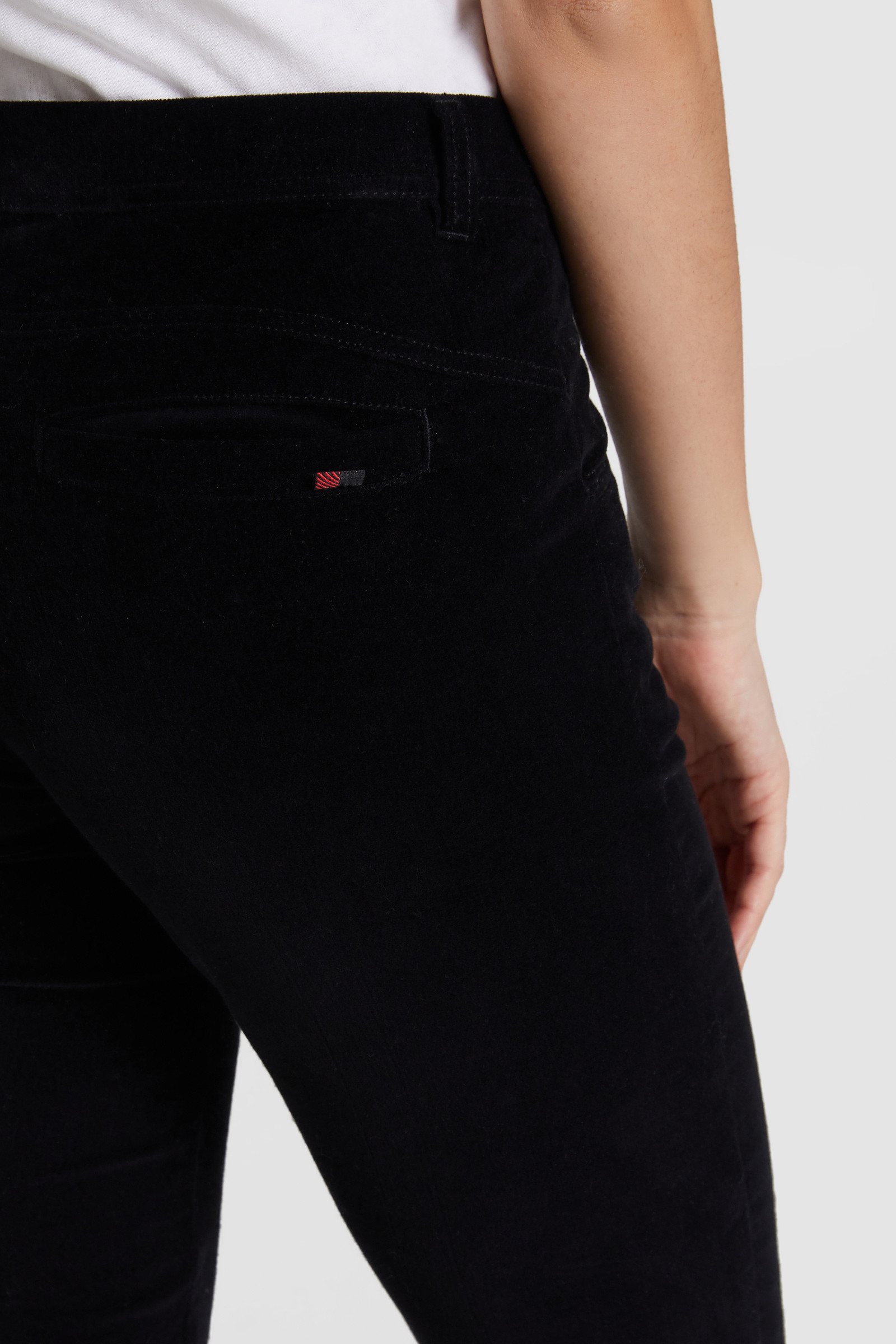 Pantaloni in velluto stretch