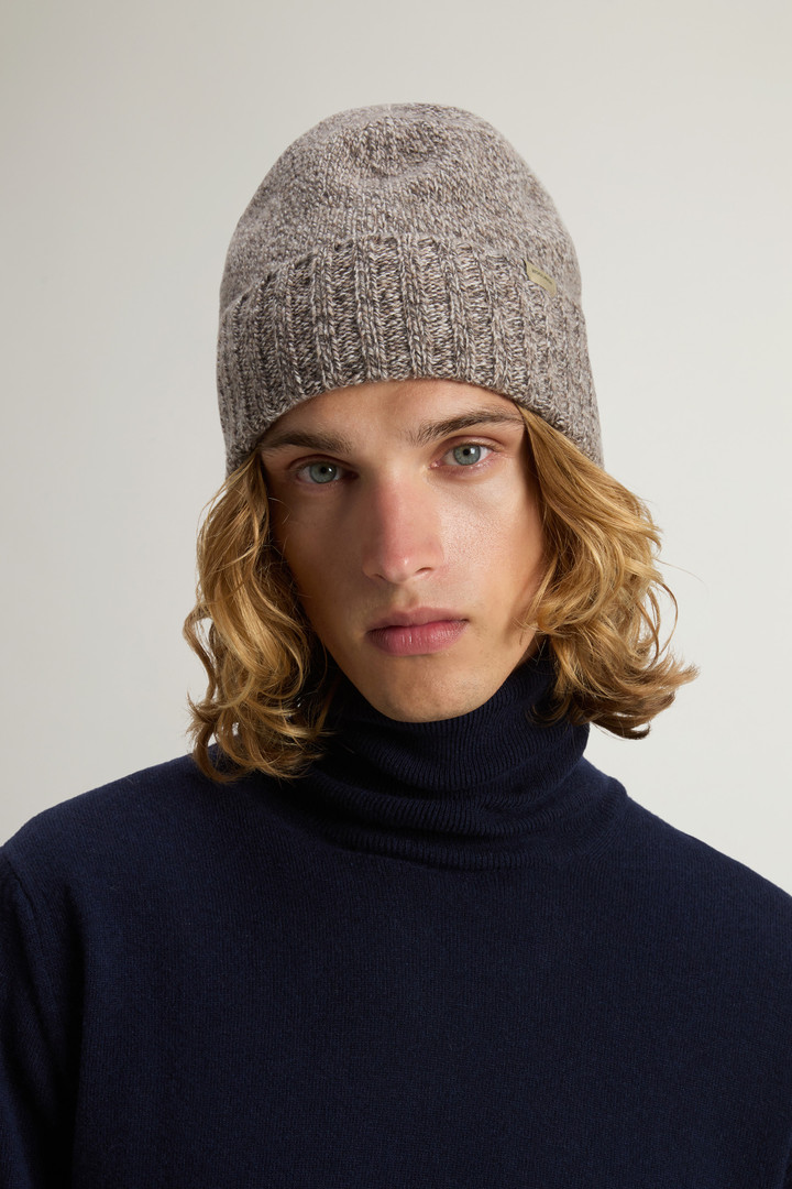 Berretto in pura lana mouliné Marrone photo 4 | Woolrich