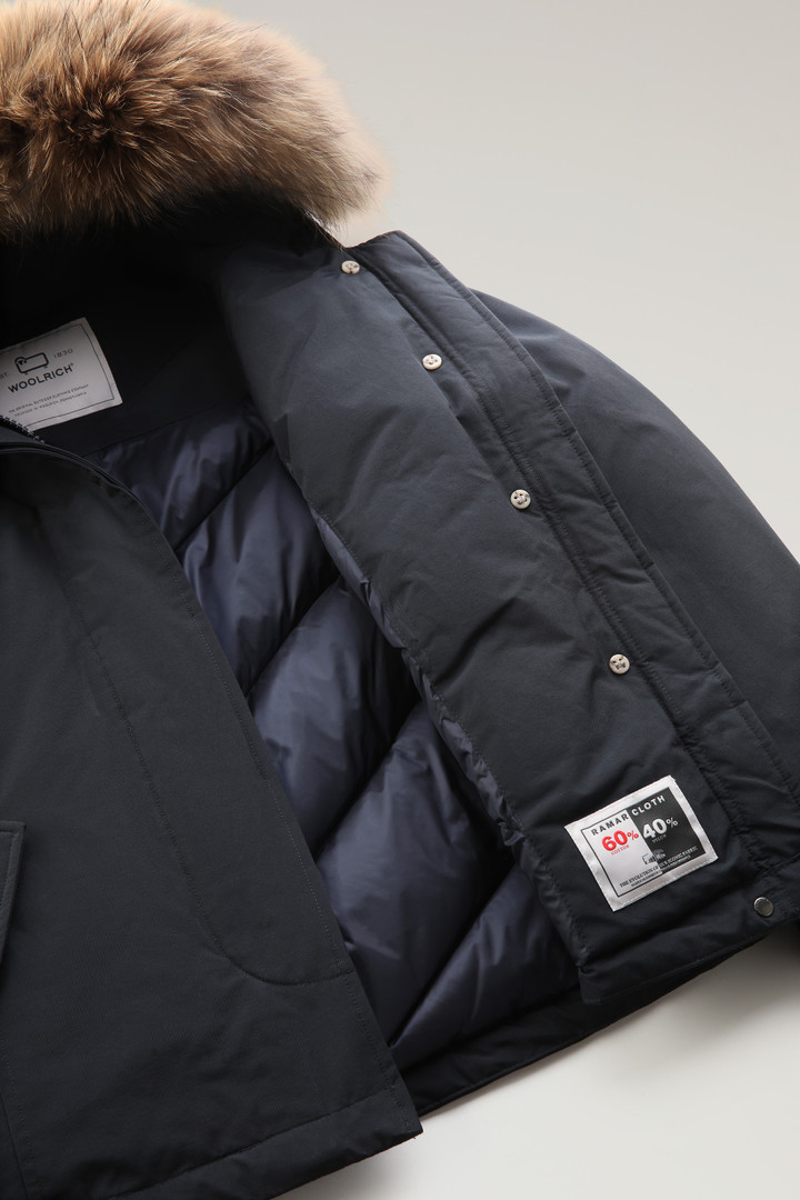 Short Arctic Parka in Ramar Cloth with Detachable Fur Blue photo 6 | Woolrich