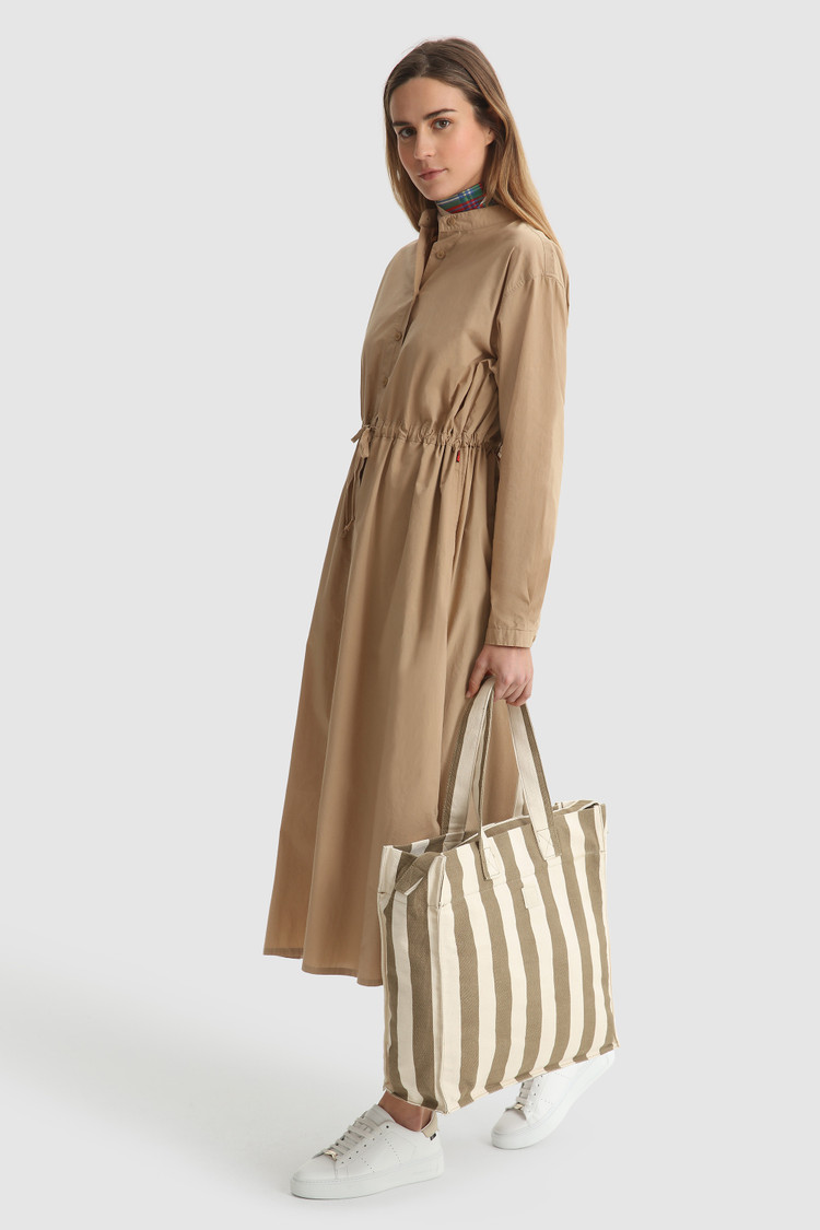 Long-sleeve Popeline dress