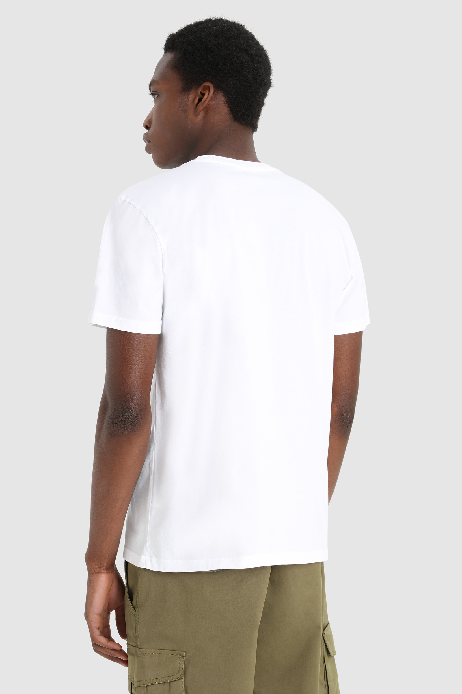 T-Shirt mit Brusttasche Weiß photo 3 | Woolrich