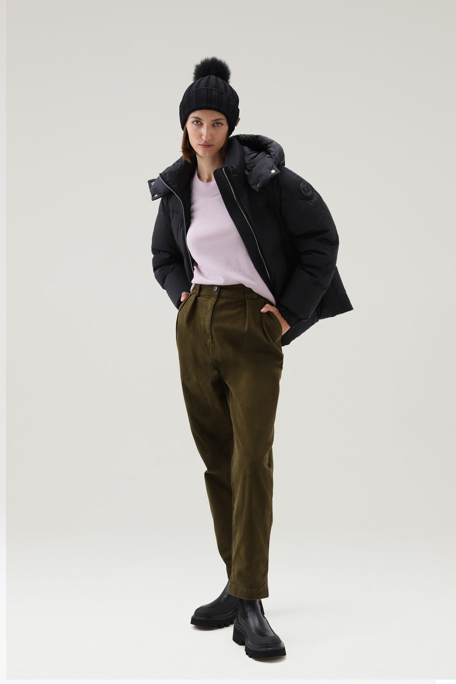 Cashmere Crewneck Luxe Sweater Lilac photo 2 | Woolrich
