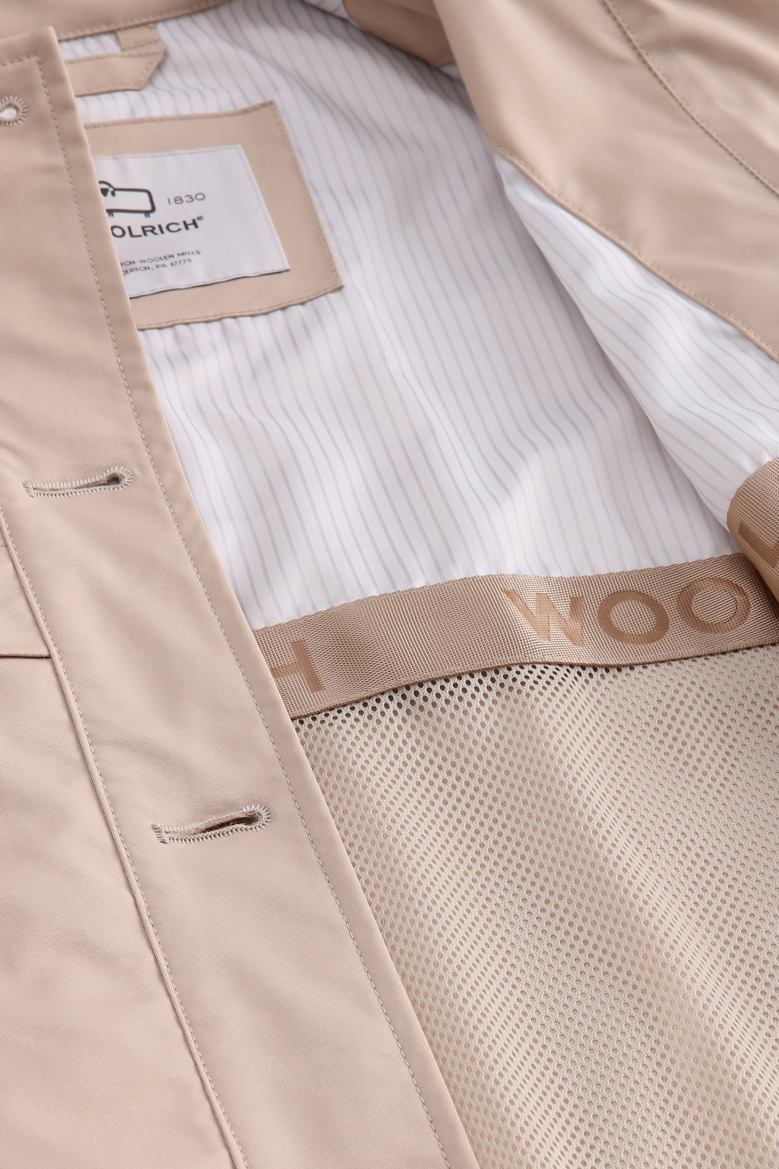 Trench da bambina in Stretch Twill beige photo 7 | Woolrich
