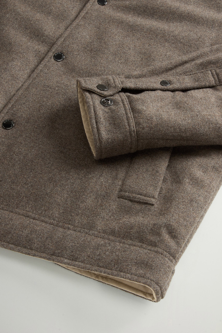 Giacca a camicia Keating in misto lana italiana riciclata Marrone photo 7 | Woolrich