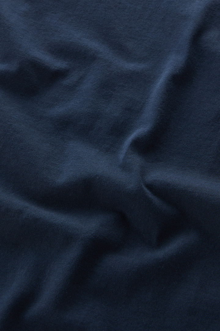 T-shirt en pur coton avec impression nautique Bleu photo 9 | Woolrich