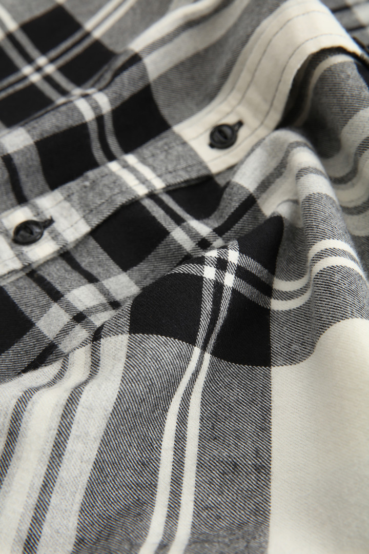 Camicia in flanella di cotone con motivo Check
