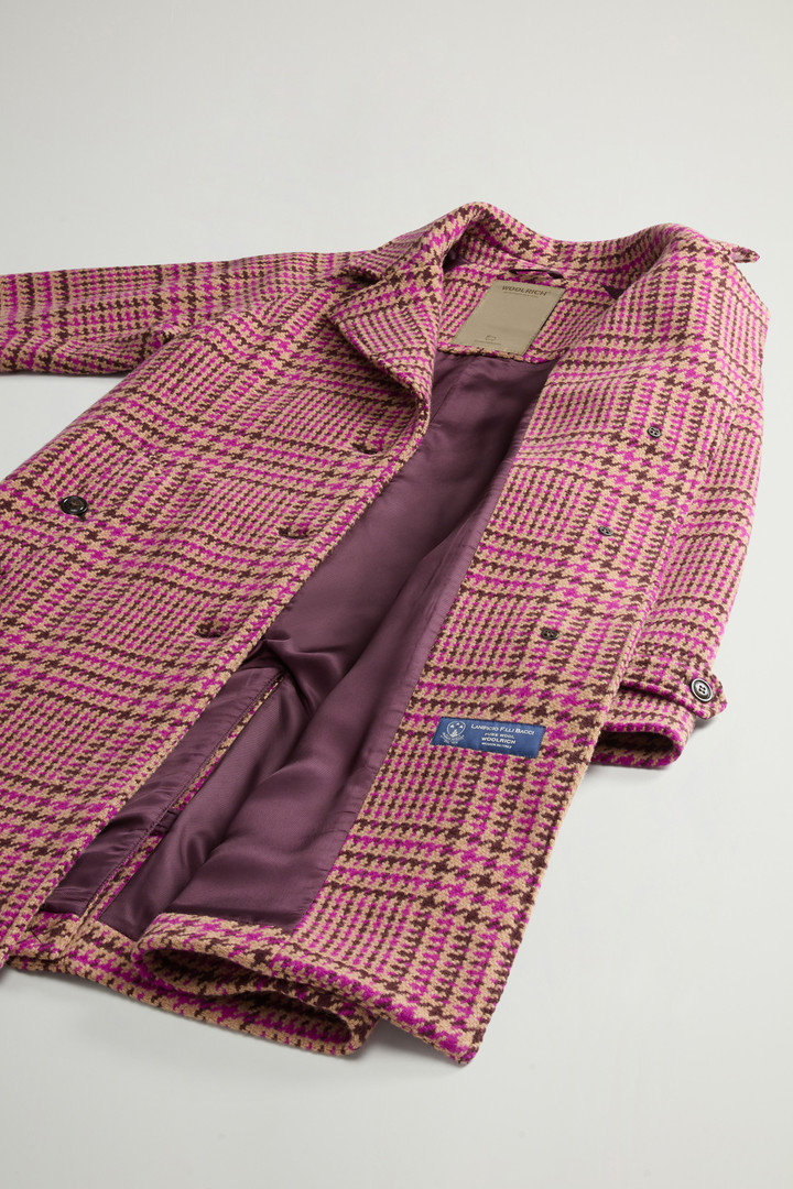 Coat in Italian Pure Virgin Wool with Lapel Collar Multicolor photo 9 | Woolrich