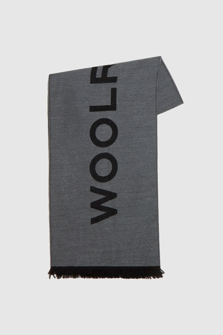 Sciarpa in lana macro logo Woolrich