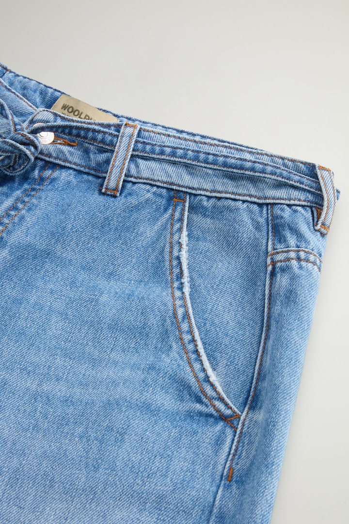 5 POCKET BELTED DENIM PANT Blu photo 6 | Woolrich