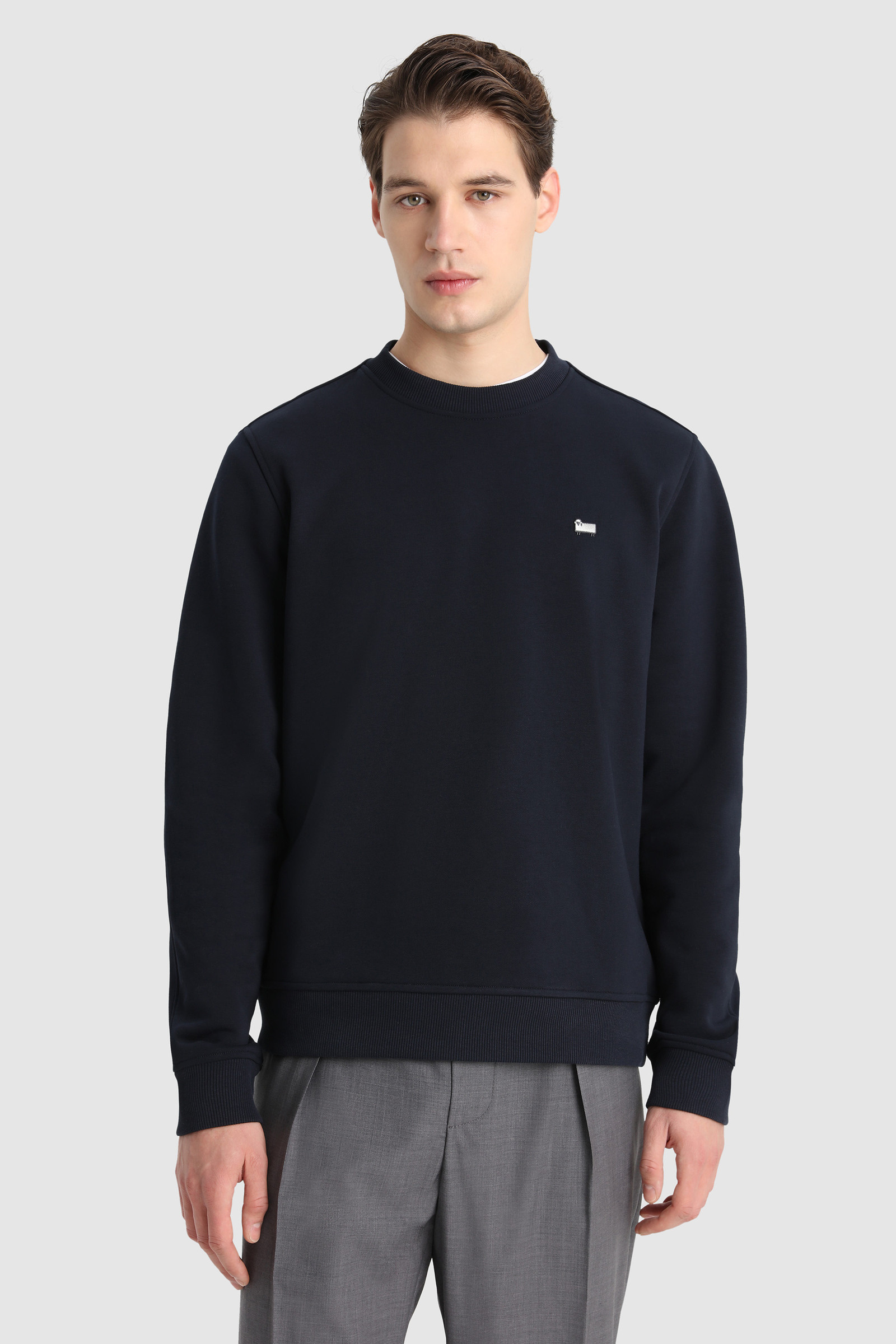 Sudadera de cuello redondo Azul | Woolrich