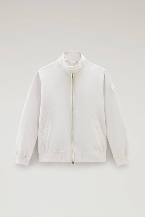 Cruiser Bomber Jacket in Ramar Cloth with Turtleneck White photo 2 | Woolrich
