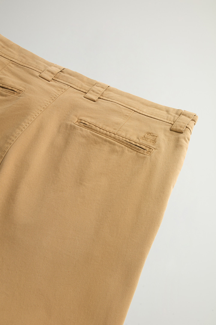 Garment-Dyed Chino Pants in Stretch Cotton Twill Beige photo 7 | Woolrich