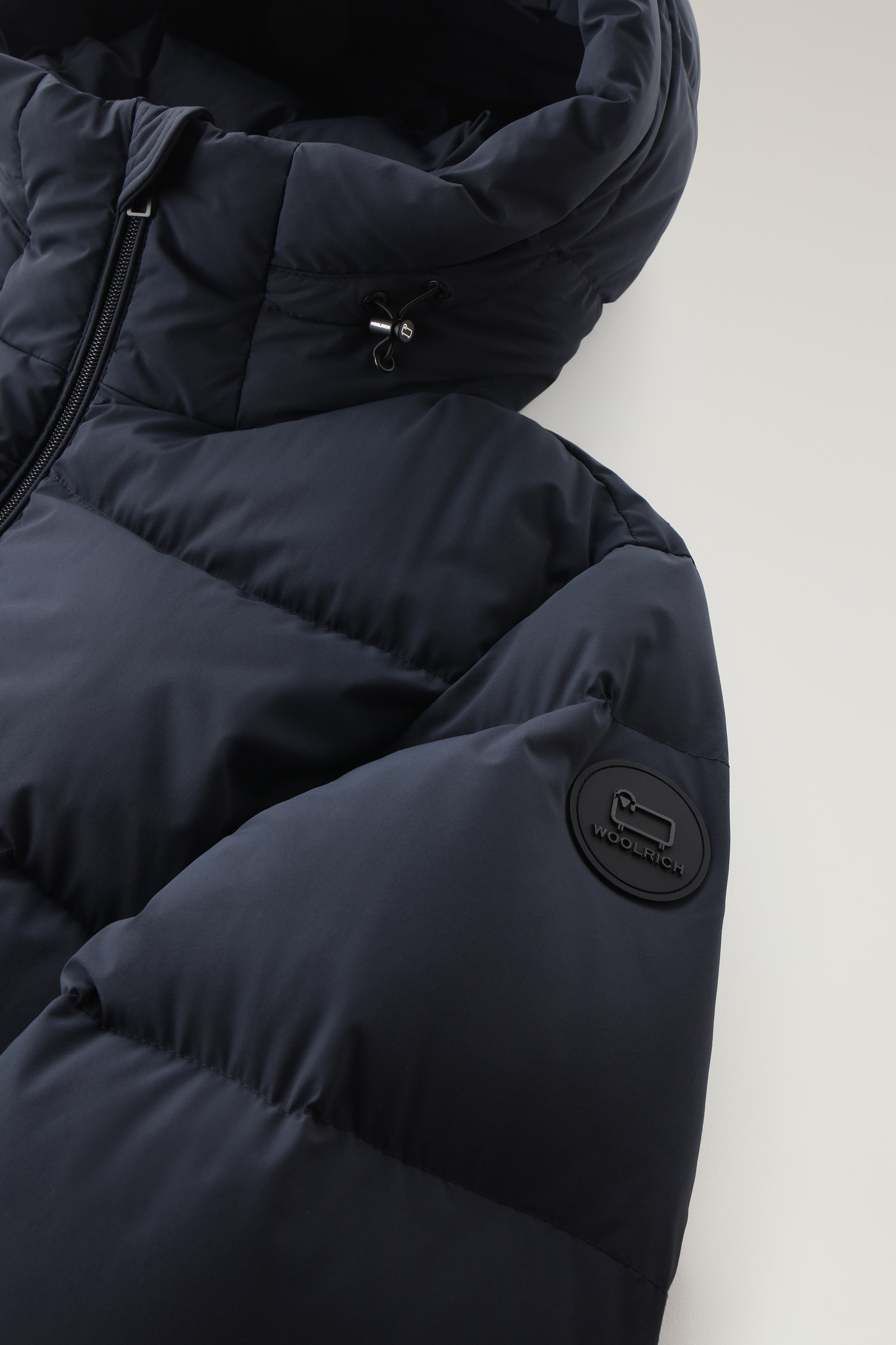 Stretch Nylon Sierra Supreme Down Jacket Blue photo 7 | Woolrich