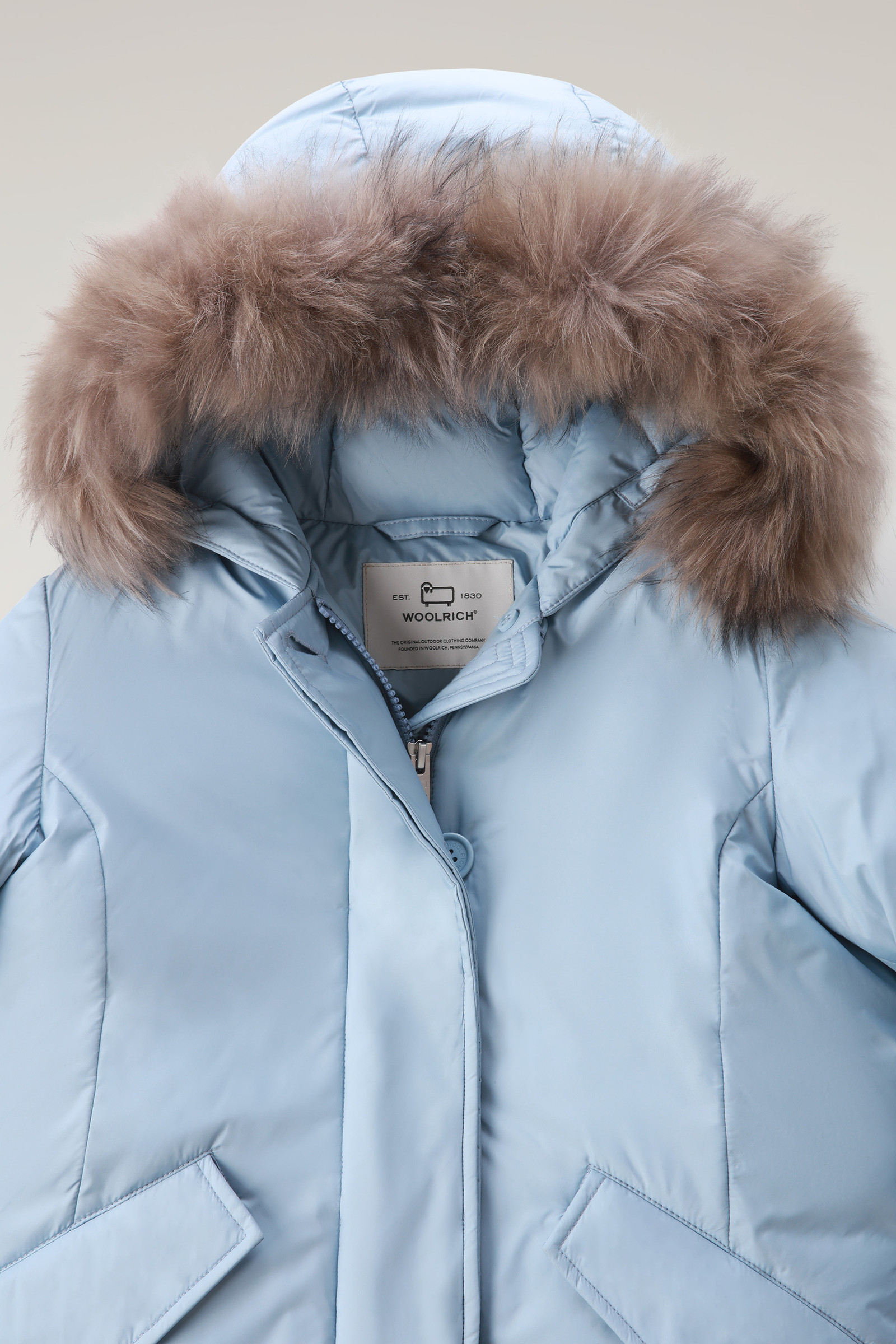 Kurzer Arctic Parka mit Kaschmirpelz für Mädchen Blau photo 3 | Woolrich