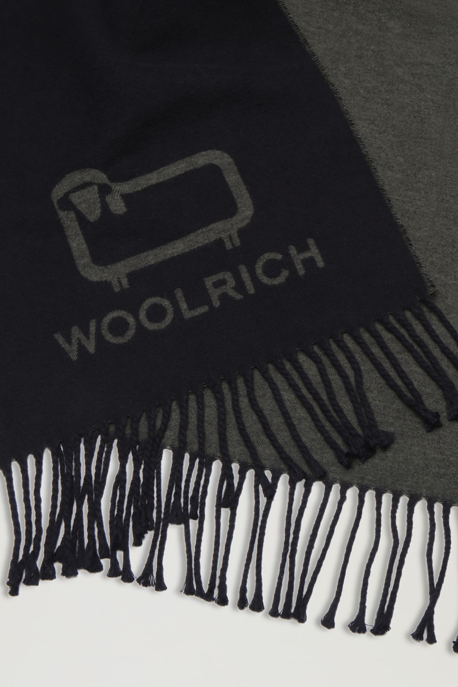 Brushed Cotton Bicolor Scarf Black photo 3 | Woolrich